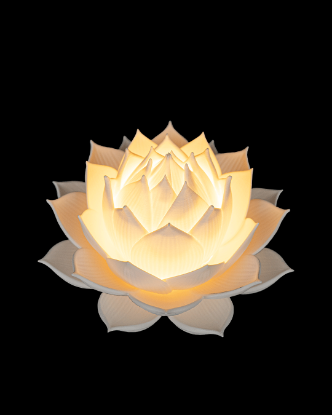 Picture of Lotus Bloom - Crystal Ball Holder & Lamp